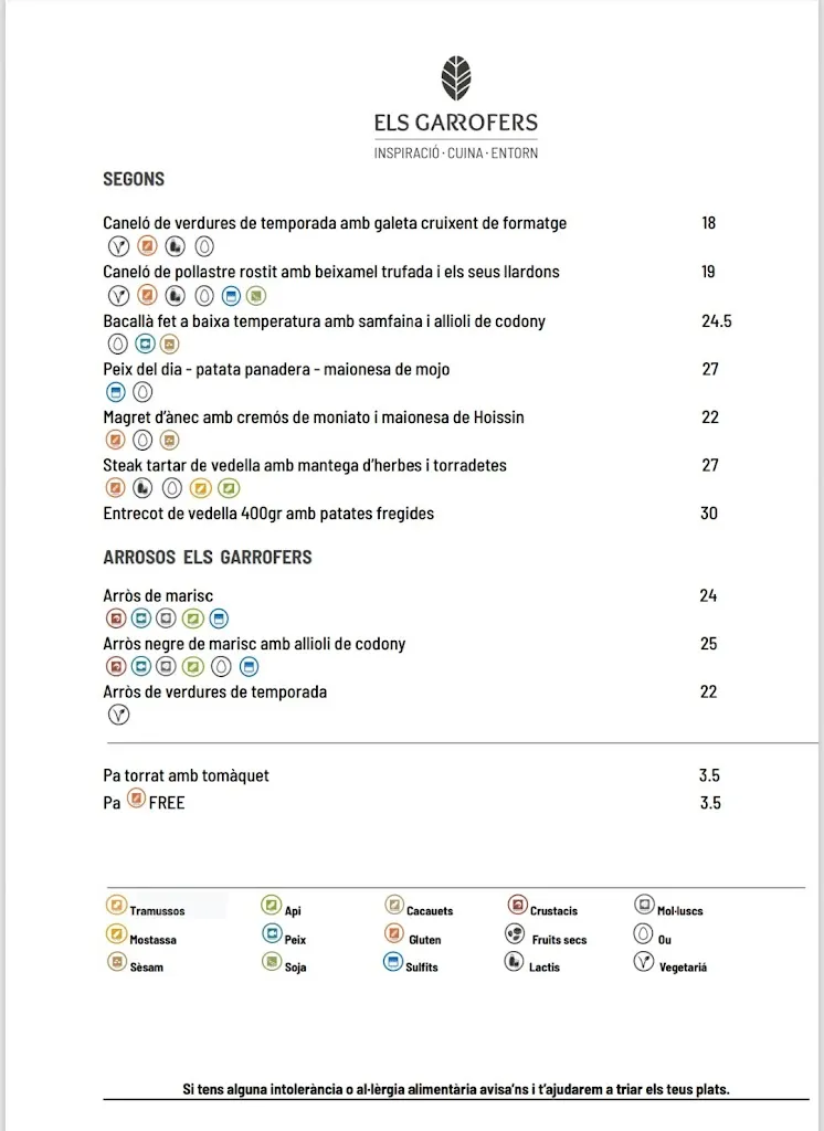 Menu_Restaurant Els Garrofers_Alella_image_2