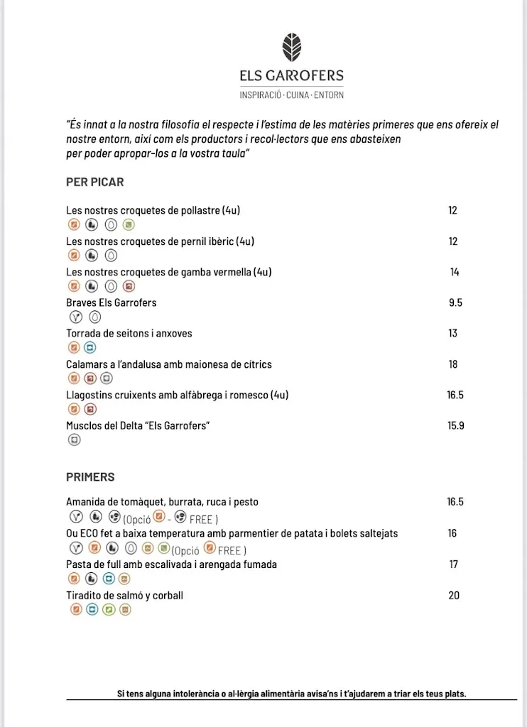 Menu_Restaurant Els Garrofers_Alella_image_3