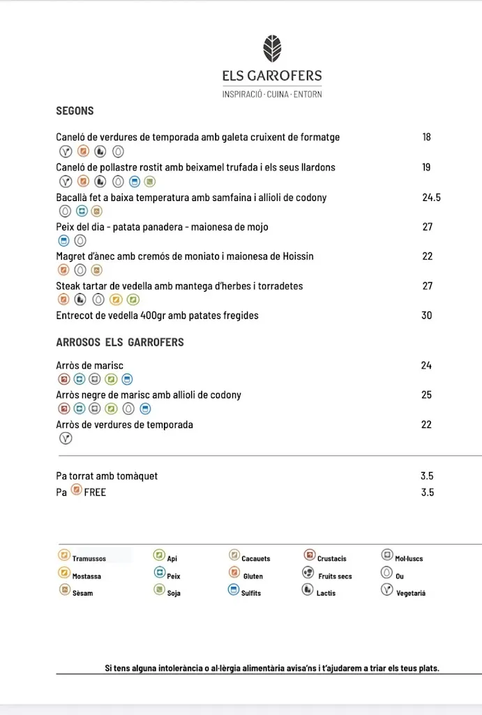 Menu_Restaurant Els Garrofers_Alella_image_4