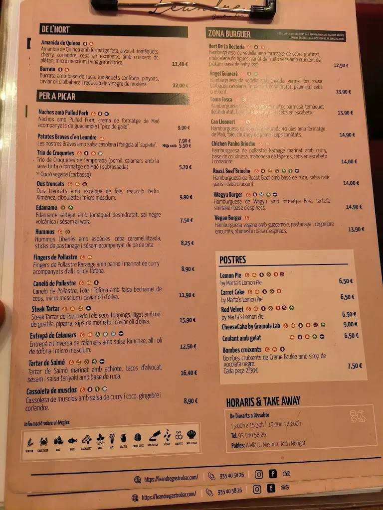 Menu_Leandre Gastro - Bar_Alella_image_2