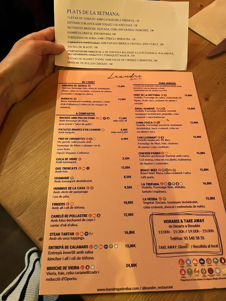 Menu_Leandre Gastro - Bar_Alella_image_3