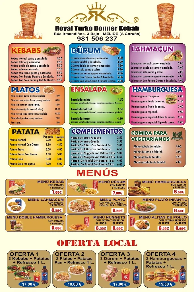 Menu_ROYAL TURKO DÖNER KEBAB_Melide_image_1
