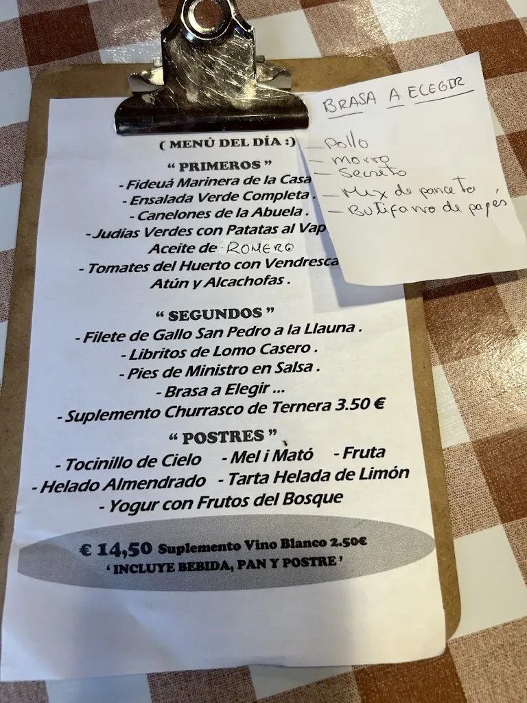 Menu_Restaurante LA NORIA_Alella_immagine_2
