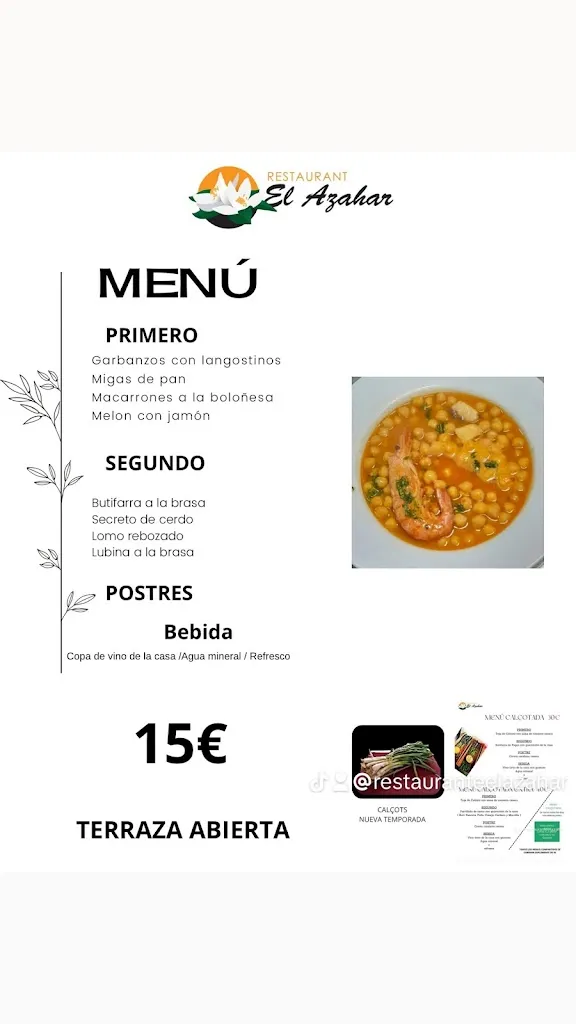 Menu_Restaurant El Azahar_Alella_image_3