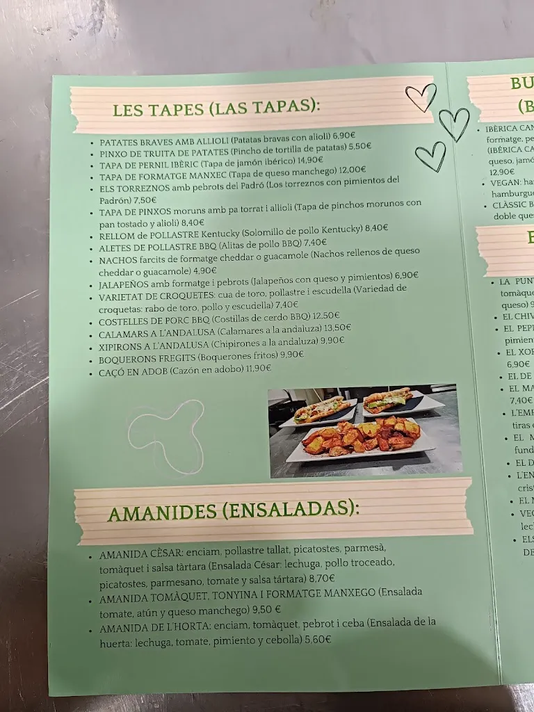 Menu_Bar Restaurant Pala-Dar de Can Teixidó_Alella_image_2