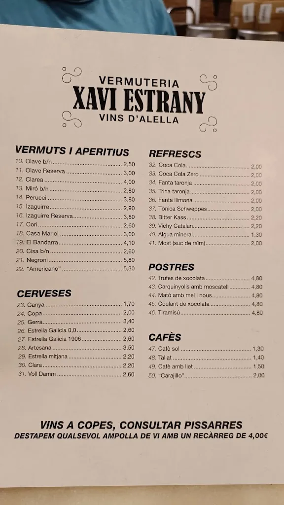 Menu_Vermuteria Xavi Estrany_Alella_image_2