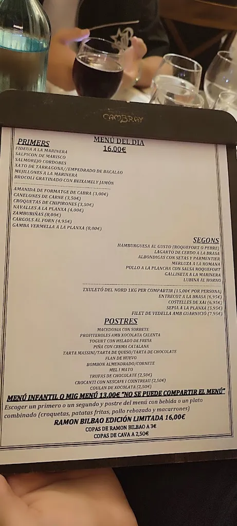 Menu_Restaurant Cambray_Alella_image_1