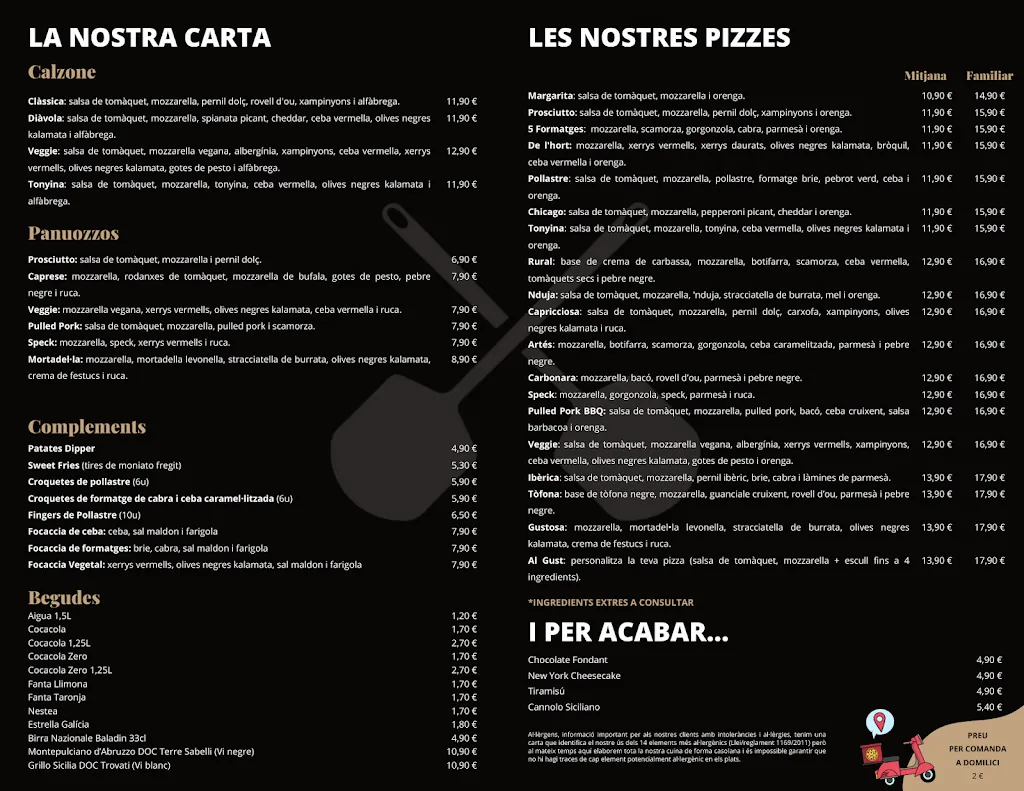 Menu_Artés Pizza_Alella_immagine_1