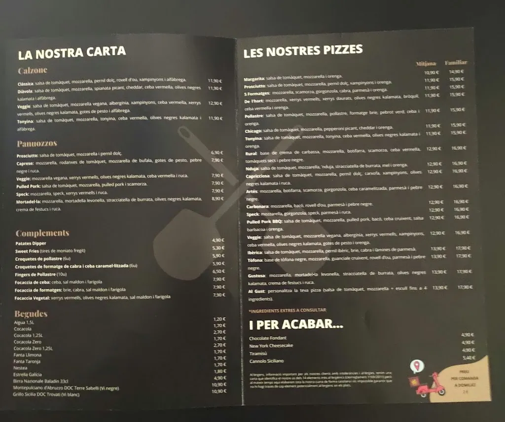 Menu_Artés Pizza_Alella_immagine_2