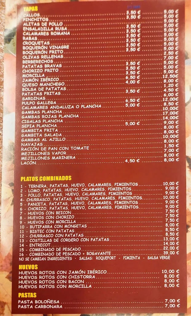 Menu_Bar Restaurant Cros_Argentona_image_3