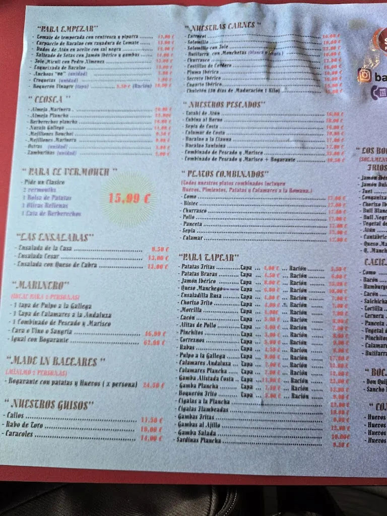 Menu_Bar Restaurant Cros_Argentona_image_4