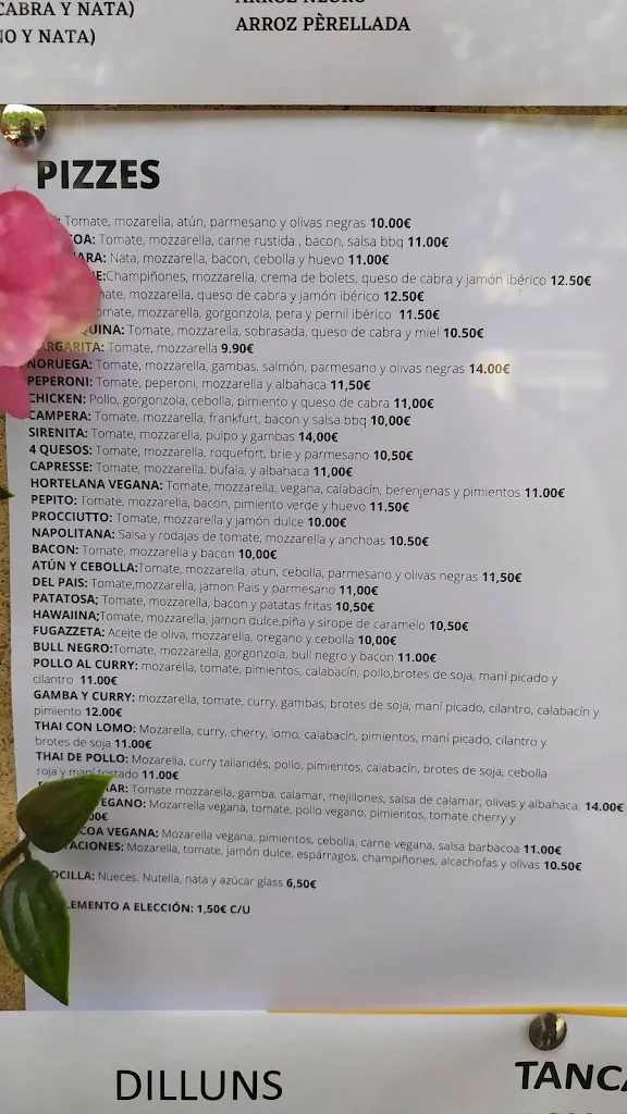 Menu_La Torreta d'Argentona_Argentona_image_2