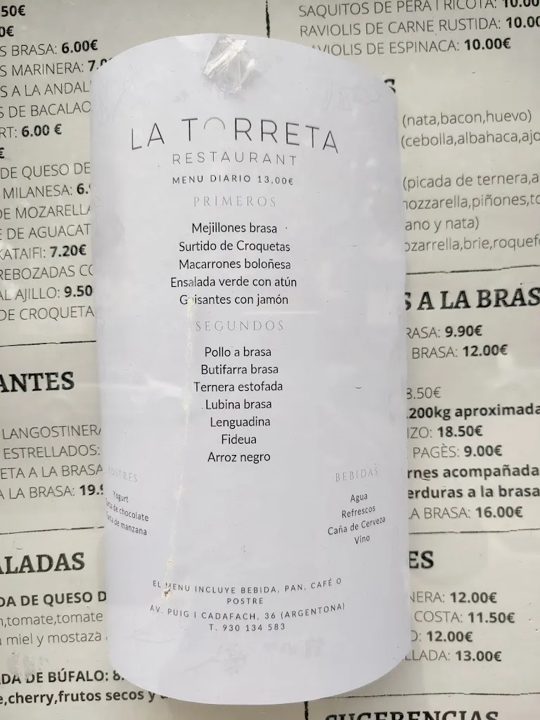 Menu_La Torreta d'Argentona_Argentona_image_4