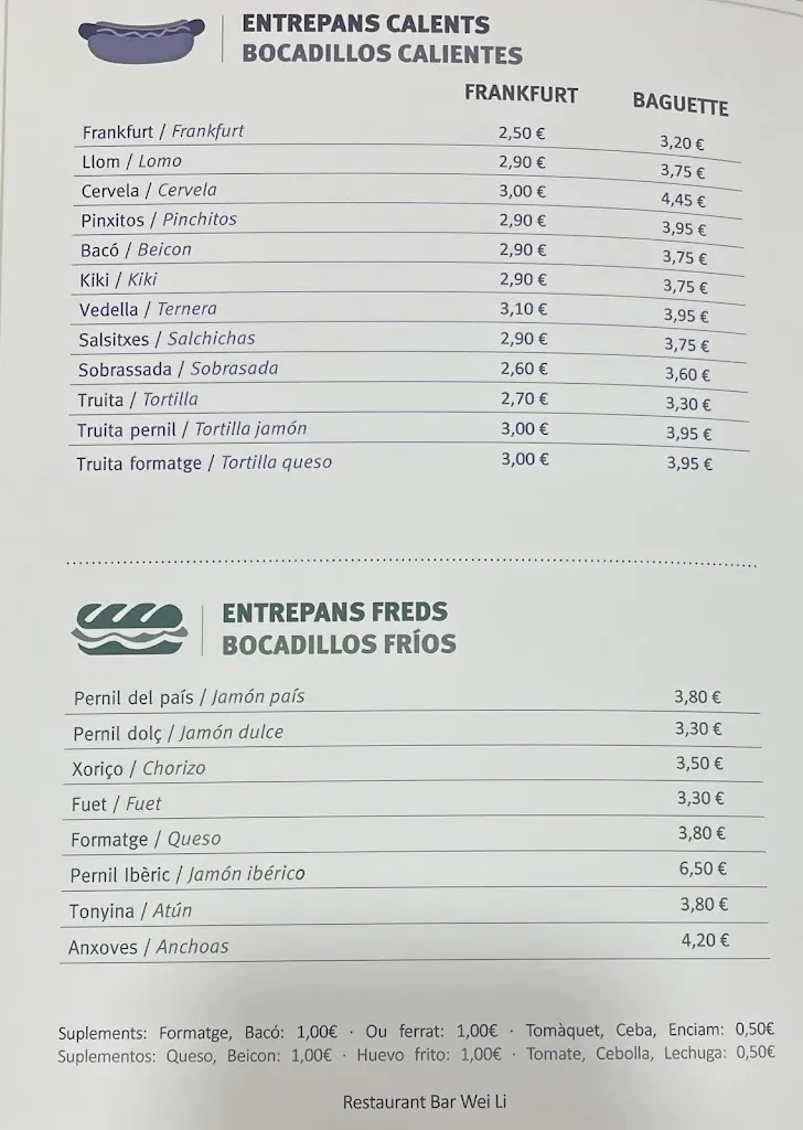 Menu_Bar Wei Li_Argentona_immagine_2