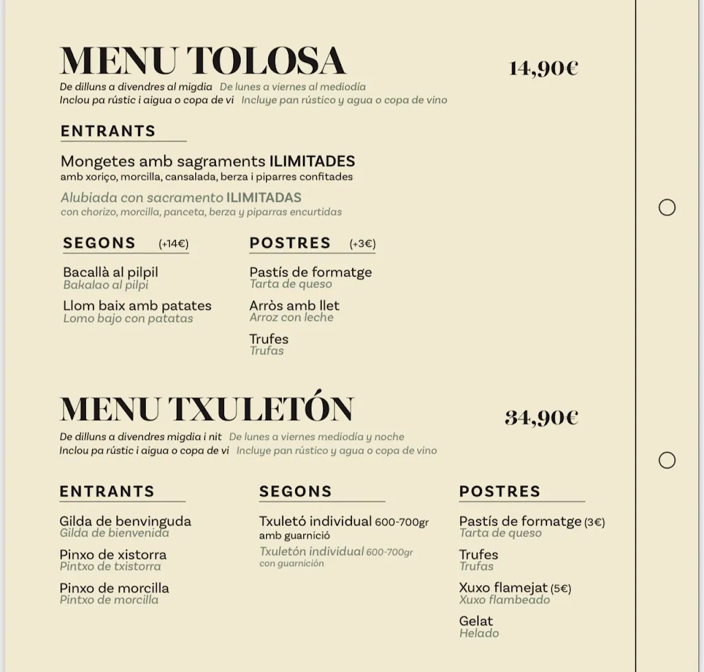 Menu_AUPA Restaurant Rostidoria_Argentona_image_2