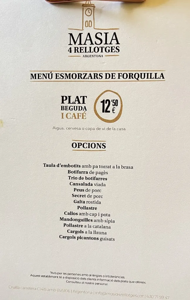 Menu_Restaurant Masia Quatre Rellotges_Argentona_image_4