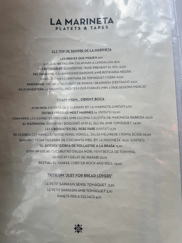 Menu_La Marineta_Argentona_image_1