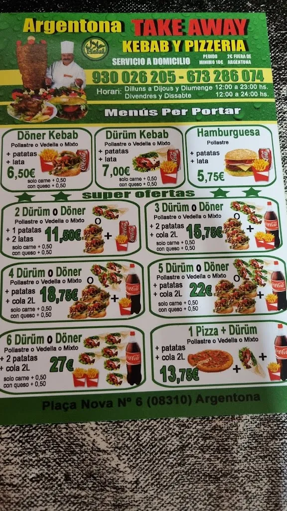 Menu_TAKEWAY KEBAB ARGENTONA_Argentona_image_1