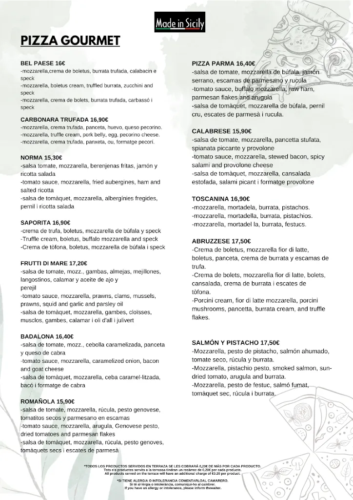 Menu_Made In Sicily_Badalona_image_1
