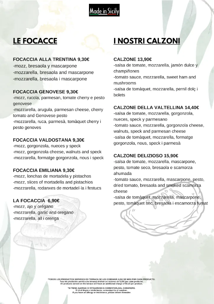 Menu_Made In Sicily_Badalona_image_2