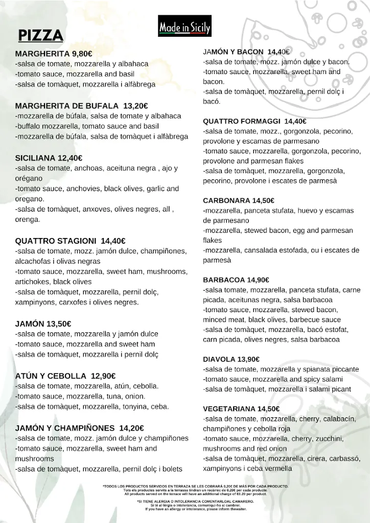 Menu_Made In Sicily_Badalona_image_3