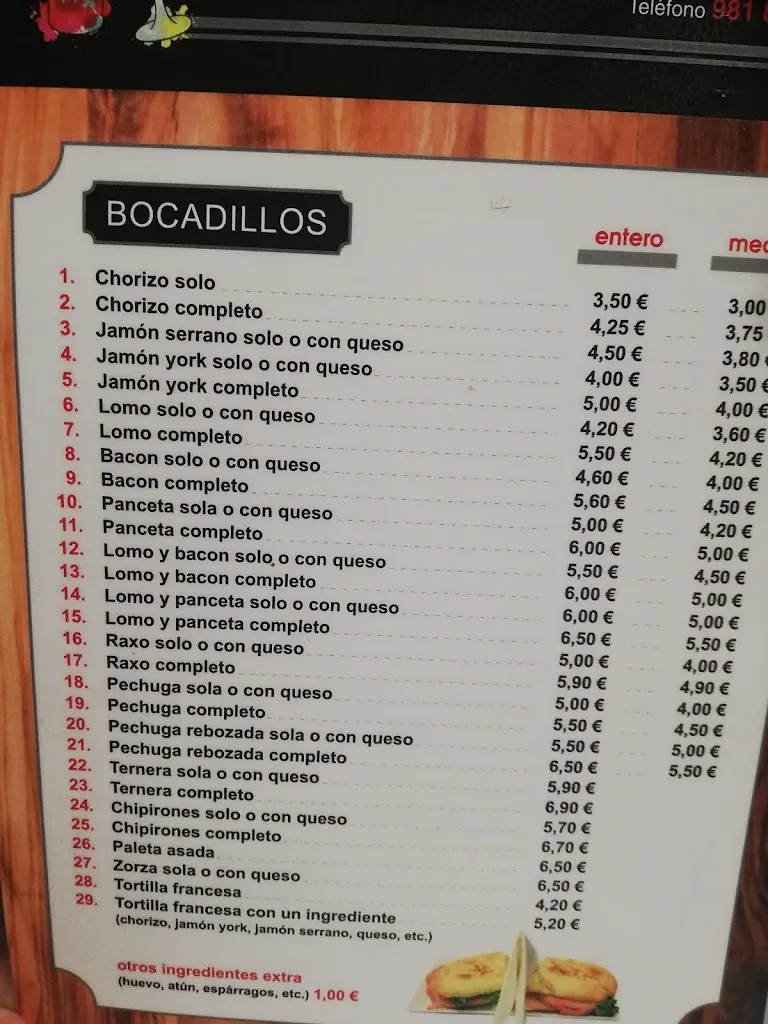 Menu_Café Bar Fontana._Negreira_image_3