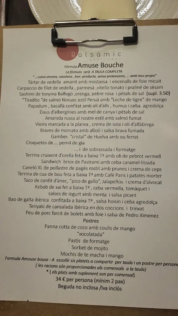 Menu_Balsamic Gastrobar_Badalona_image_1
