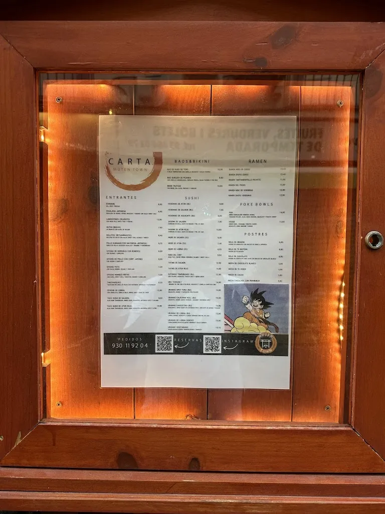 Menu_Muten town_Badalona_image_2