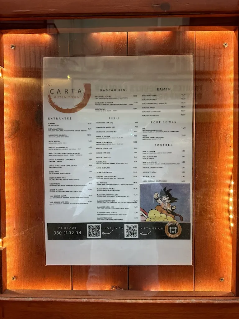 Menu_Muten town_Badalona_image_4