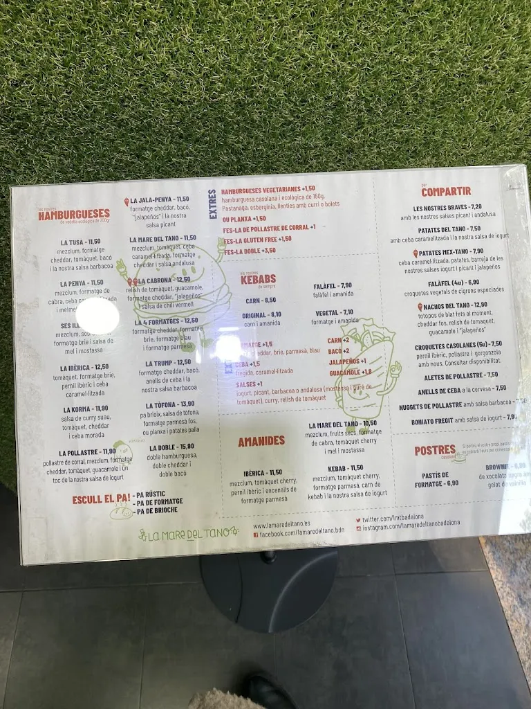 Menu_La Mare del Tano_Badalona_image_2