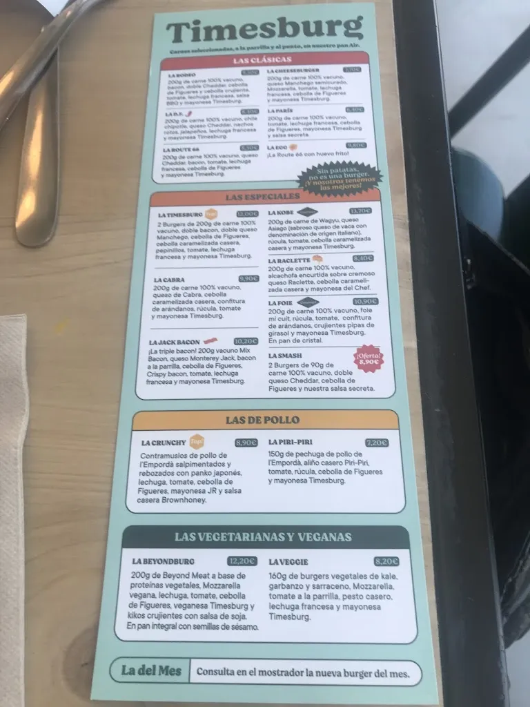 Menu_Timesburg Badalona_Badalona_image_3