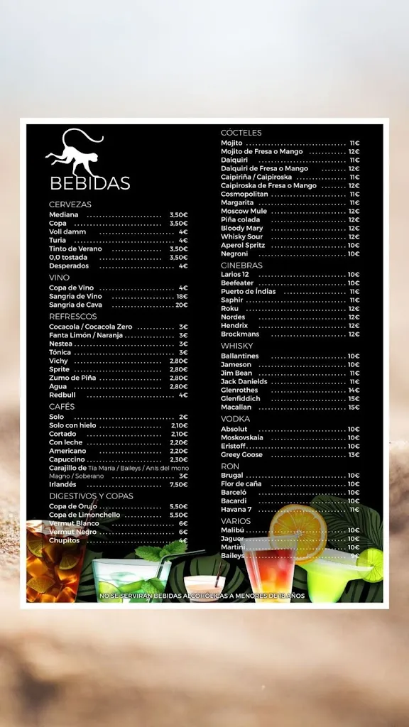 Menu_Mono Beach_Badalona_image_4