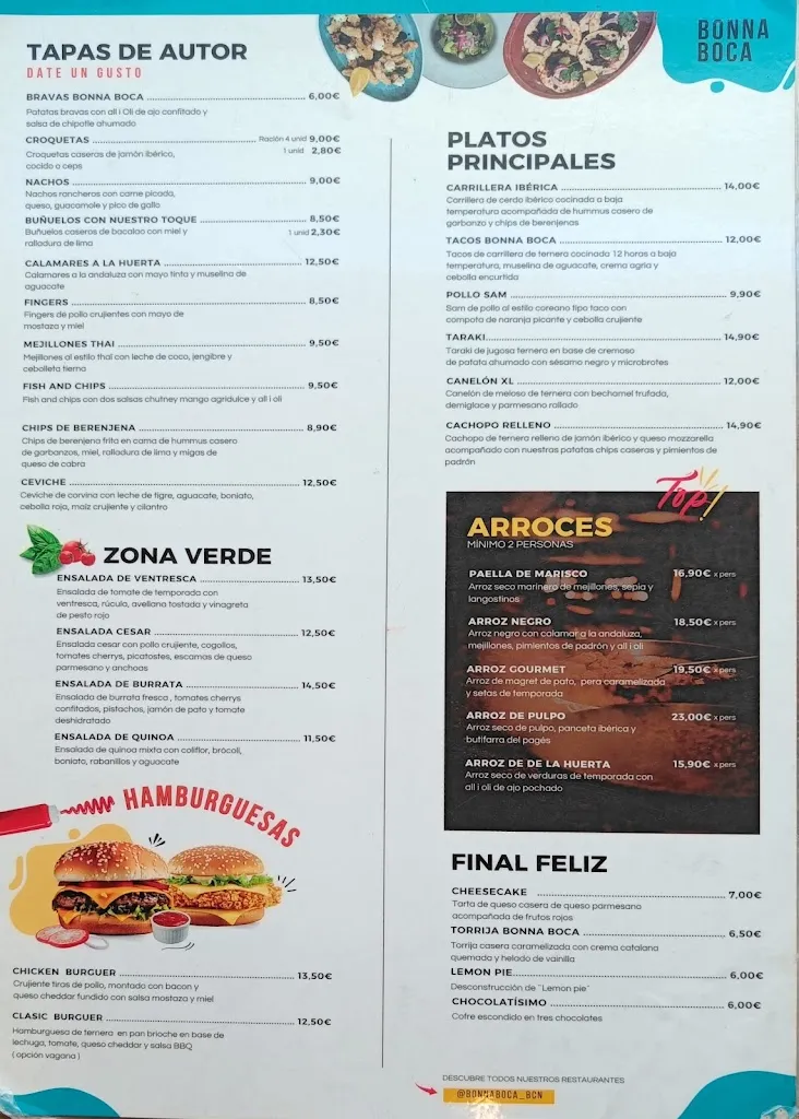 Menu_Bonna Boca_Badalona_image_2