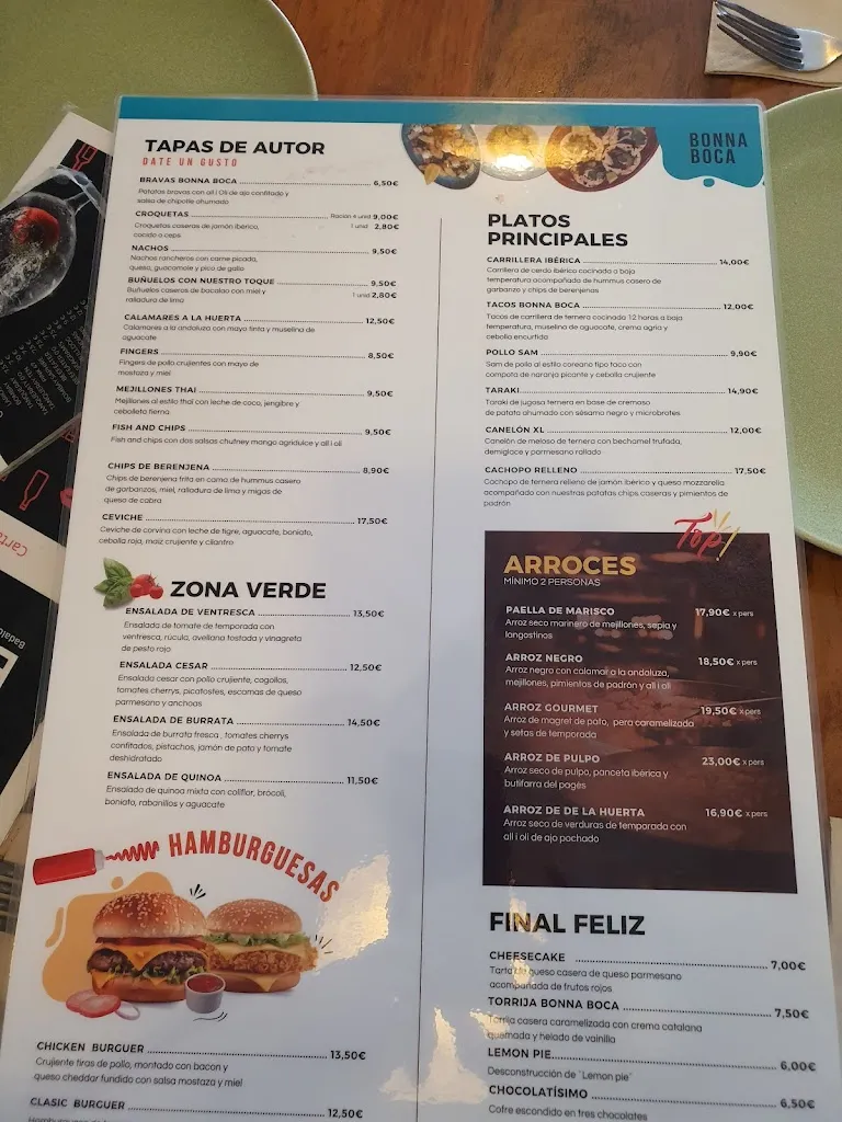 Menu_Bonna Boca_Badalona_image_4
