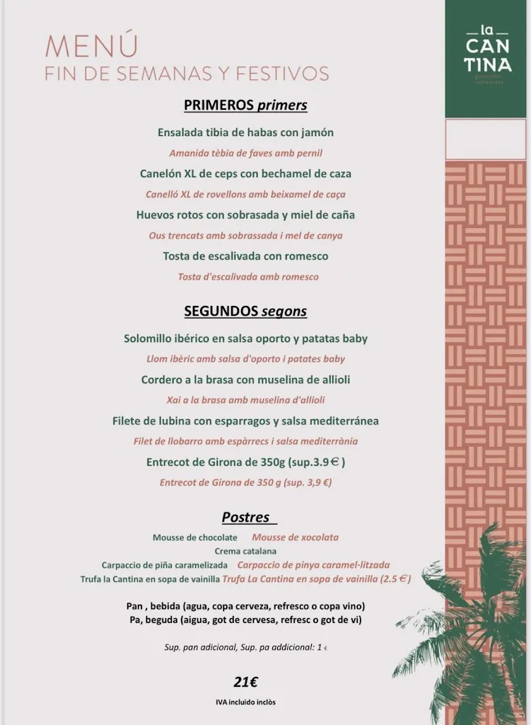 Menu_LA CANTINA de BADALONA_Badalona_image_1