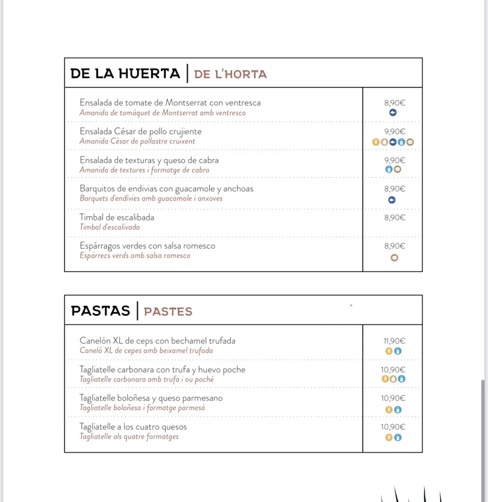 Menu_LA CANTINA de BADALONA_Badalona_image_4