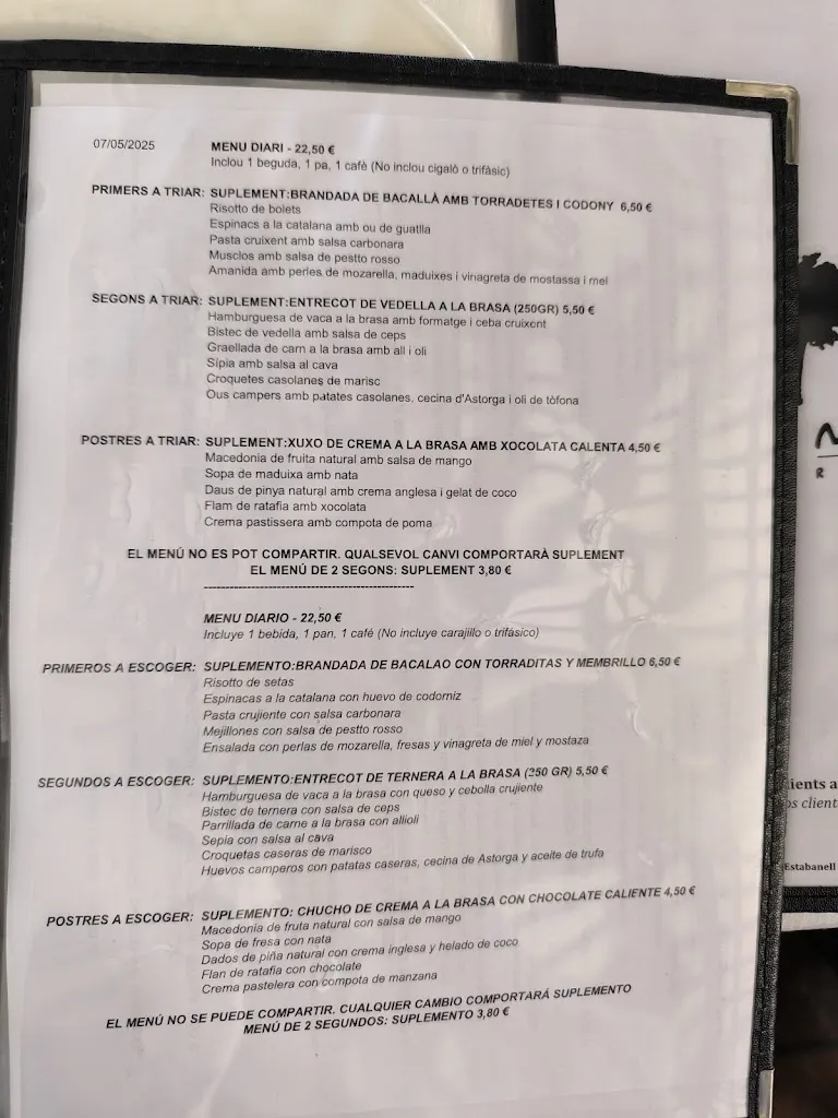 Menu_Restaurant Mas Estabanell_Balenyà_immagine_3