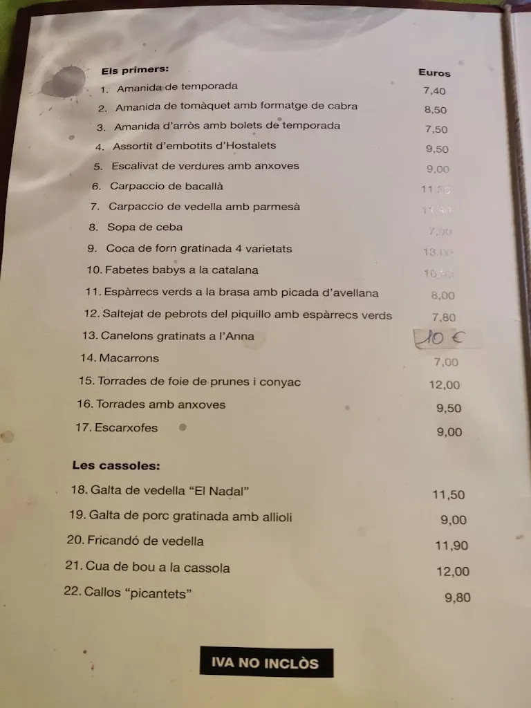 Menu_Can Nadal Restaurant_Balenyà_immagine_2