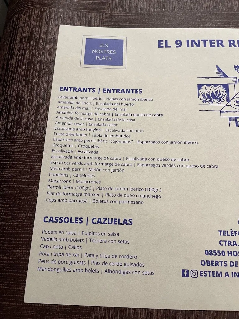 Menu_EL 9 INTER_Balenyà_image_1