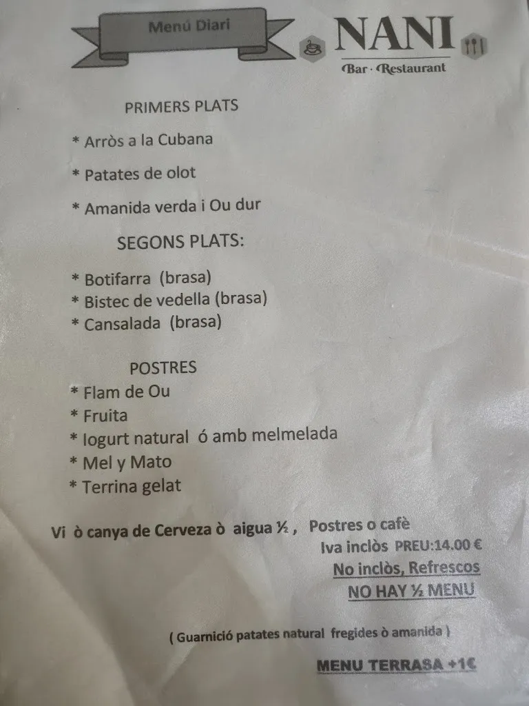 Menu_Bar Restaurant NANI_Balenyà_immagine_4