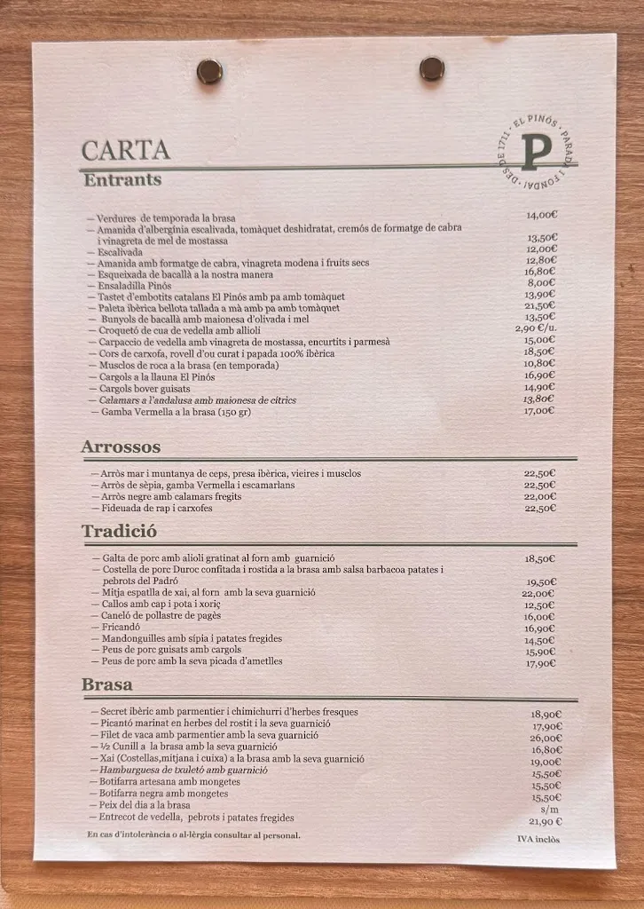 Menu_Restaurant El Pinós_Balenyà_immagine_1
