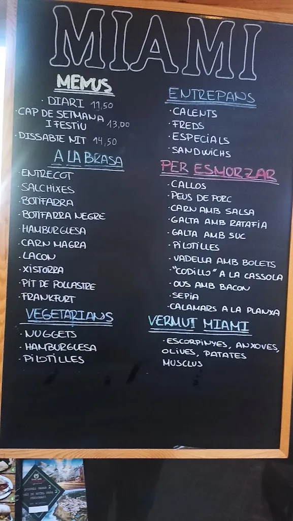 Menu_MIAMI BAR RESTAURANT_Balenyà_image_1