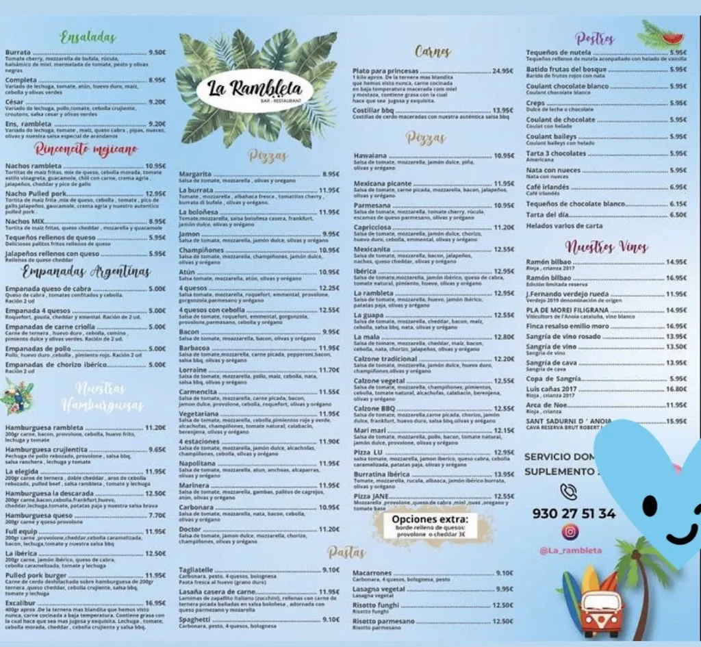 Menu_LA RAMBLETA_Begues_image_1