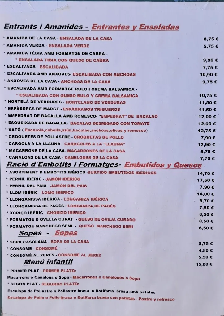 Menu_Restaurant Ermita de Bruguès_Begues_image_3