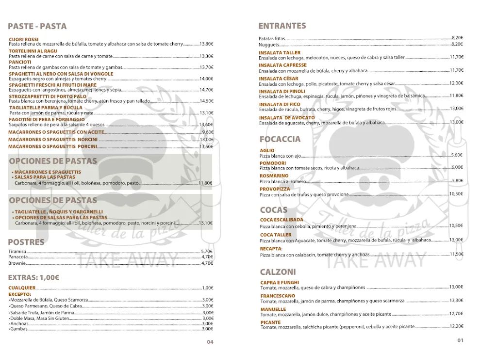 Menu_Taller de la Pizza-Take away_Begues_immagine_1