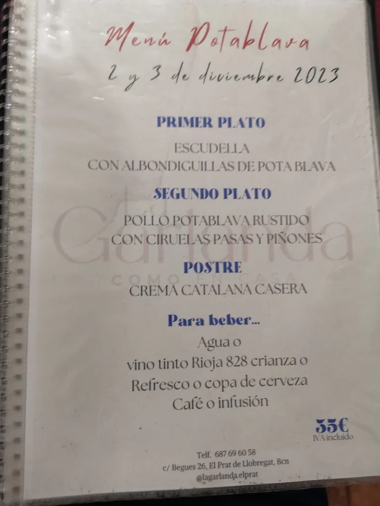 Menu_La Garlanda_Begues_immagine_3