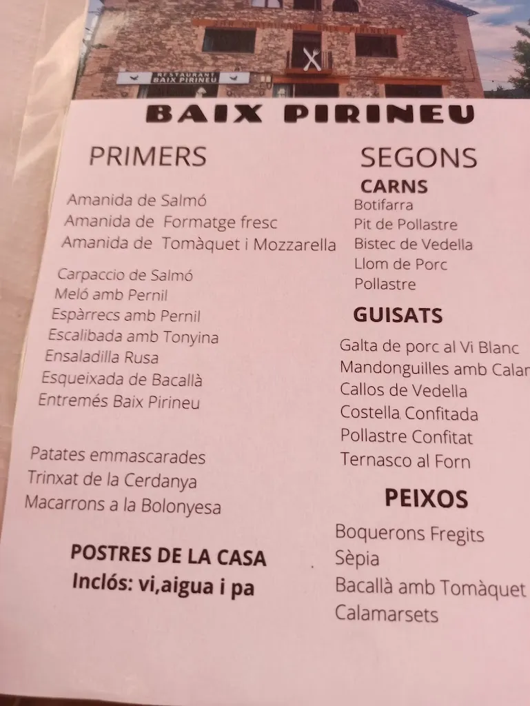 Menu_Restaurant Baix Pirineu_Borredà_image_4