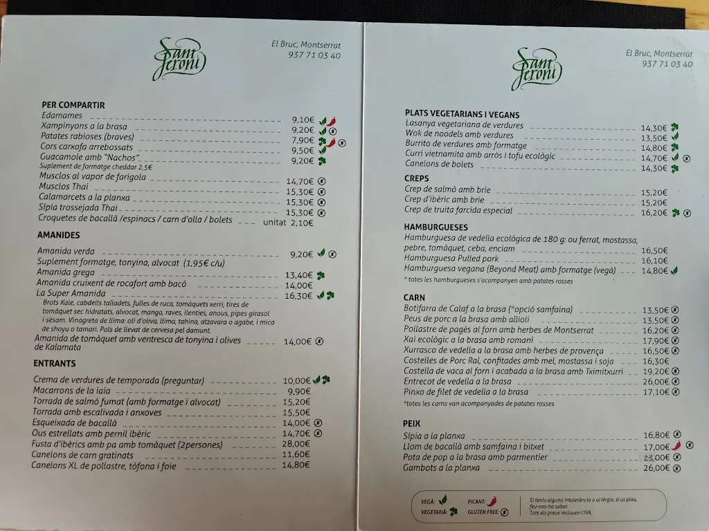 Menu_Restaurant Sant Jeroni_Bruc El_image_2