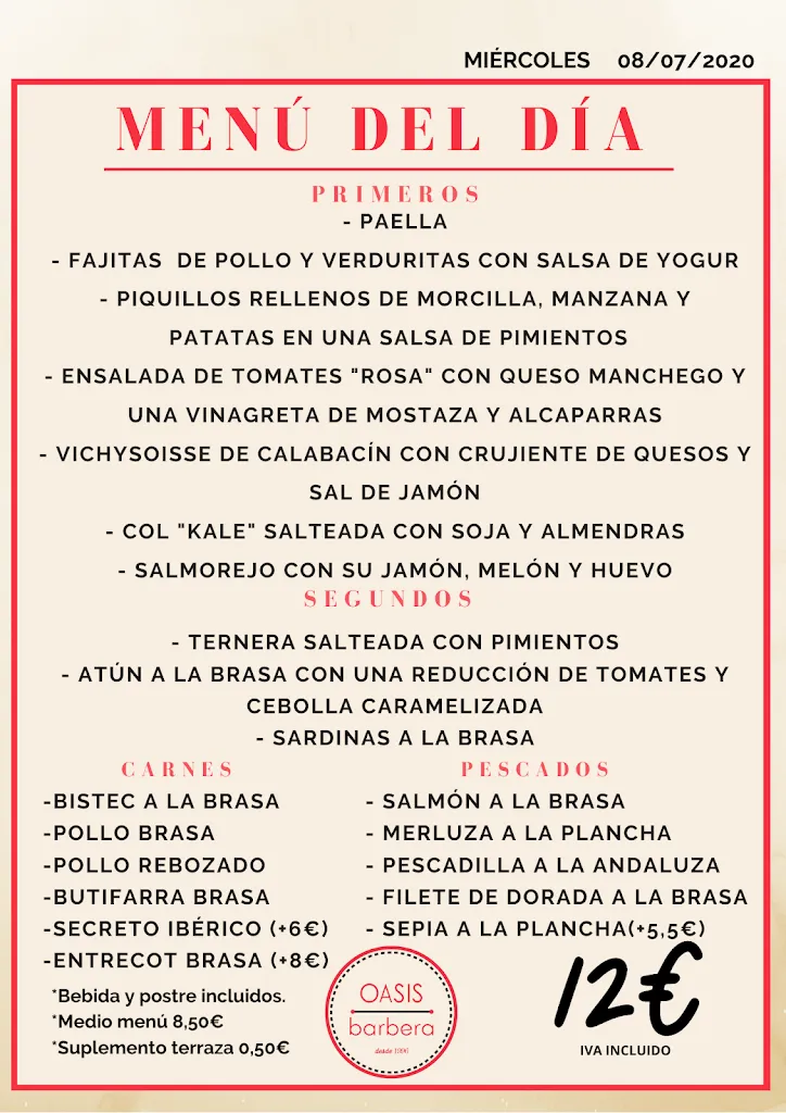 Menu_Oasis Barberà_Barberà del Vallès_image_1