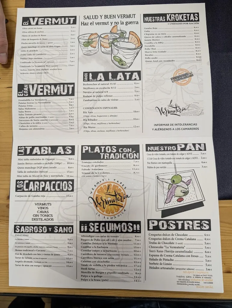 Menu_Vermuteria la Romànica_Barberà del Vallès_image_1